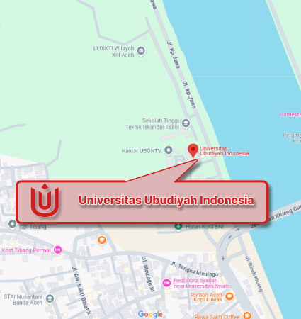 Peta & Lokasi Kampus Universitas Ubudiyah Indonesia Aceh Nomor
